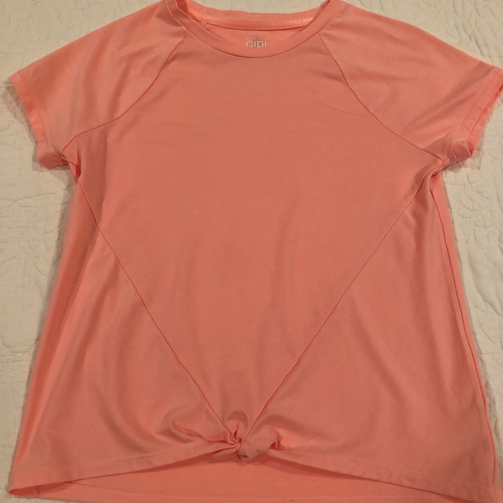 Athleta Girl Peach Front Knot Tank